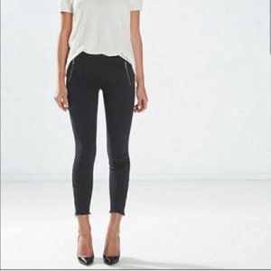 Mother Denim Quickie Looker Ankle Fray Skinny Jeans sz 31